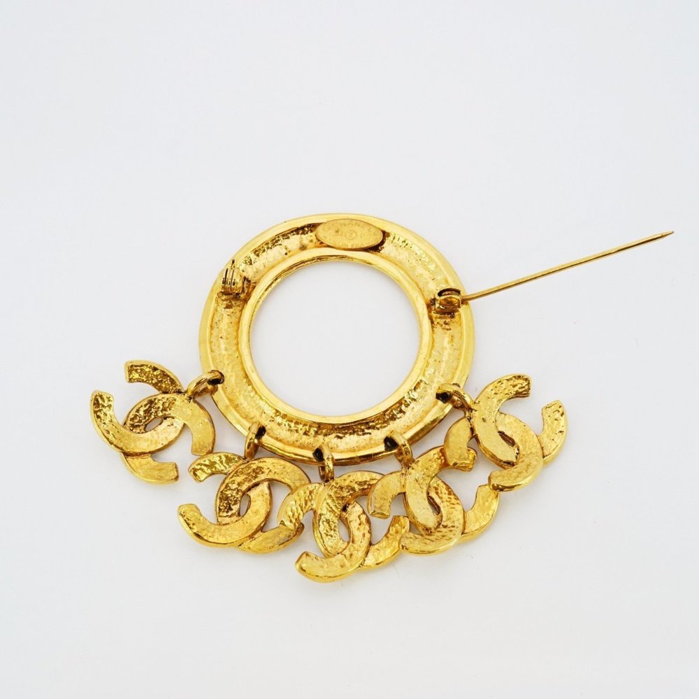 Chanel Coco Mark Brooch, GP Plated, Gold, Women's - Picture 6 of 7